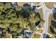 Aerial view of the home showing the surrounding neighborhood and nearby roadways at 1368 New Hope Rd, Lawrenceville, GA 30045