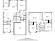 Detailed floor plan showcasing the layout of this two-story home, including dimensions of each room at 802 Oak Promenade Ln, Canton, GA 30115