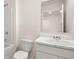 Clean, bright bathroom with tub and marble countertop sink at 487 Reflection Dr # 34, Stockbridge, GA 30281