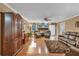 Living room with hardwood floors, fireplace and ample seating at 1035 Dorris Rd, Douglasville, GA 30134