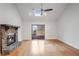 Living room with hardwood floors, fireplace and deck access at 1801 Laurel Creek Se Trl, Smyrna, GA 30080