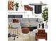 Modern design board featuring a sectional sofa, plants, chairs, and table at 1039 Ridgecrest Dr, Smyrna, GA 30080