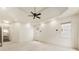 Spacious bedroom with high ceilings and ceiling fan at 6202 Talmadge Nw Way, Acworth, GA 30101