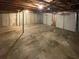 Unfinished basement providing a blank canvas for customization with exposed beams at 5942 Rock Court #5, Union City, GA 30291