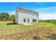 Backyard view of home featuring neutral siding, backyard green space, and a privacy fence at 3270 Forest Green Dr, Douglasville, GA 30135