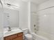 Bathroom with tub shower, vanity, and toilet at 2853 Brandl Cove Ct # 1, Marietta, GA 30067