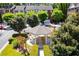 Aerial view of community gazebo and surrounding townhomes at 2853 Brandl Cove Ct # 1, Marietta, GA 30067