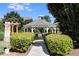 Community gazebo with paved pathway and landscaping at 2853 Brandl Cove Ct # 1, Marietta, GA 30067