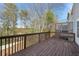 Wooden deck overlooks a wooded backyard at 2853 Brandl Cove Ct # 1, Marietta, GA 30067