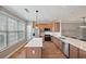 Modern kitchen with stainless steel appliances and an island at 2853 Brandl Cove Ct # 1, Marietta, GA 30067