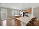 Eat-in kitchen with island and access to deck at 2853 Brandl Cove Ct # 1, Marietta, GA 30067