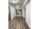 Basement featuring hardwood floors and shelving at 6185 Bermuda St, Forest Park, GA 30297