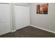 Bedroom with double door closet and hardwood floors at 2961 Hawk Se Ct, Marietta, GA 30067