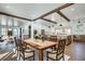 Farmhouse dining area in open concept kitchen and living space at 884 Derrydown Way, Decatur, GA 30030