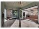 Screened porch with folding doors opening to kitchen and dining area at 884 Derrydown Way, Decatur, GA 30030