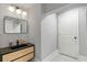 Contemporary bathroom with sleek vanity, modern sink, and stylish lighting at 1416 Walcutts Nw Way, Marietta, GA 30064