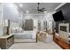 Spacious main bedroom featuring a fireplace, plush carpeting, and neutral decor at 1416 Walcutts Nw Way, Marietta, GA 30064