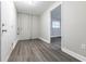 Basement area with modern flooring and clean gray painted walls at 3950 Yancey Rd, Douglasville, GA 30135