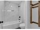 Clean bathroom with a shower/tub combo at 42 Puckett Se Rd, Emerson, GA 30137