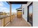 Private deck with wood flooring and access to backyard at 314 Cornett Way, Lawrenceville, GA 30046