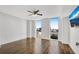 Bright bedroom with wood-look floors, large windows, and city view at 2870 Pharr Court South Nw # 2002, Atlanta, GA 30305