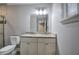 Bathroom with double vanity, granite countertop, and shower at 1204 Westridge Sw Rd, Atlanta, GA 30311