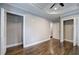 Bedroom with hardwood floors and double closets at 1204 Westridge Sw Rd, Atlanta, GA 30311