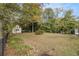 Large backyard with shed and trees at 1045 N Main Nw St, Conyers, GA 30012