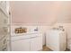 Well-equipped laundry room featuring modern appliances and ample cabinet space for storage at 1045 N Main Nw St, Conyers, GA 30012