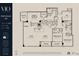 Detailed floor plan of Penthouse 310 showcasing the layout with balconies, a den, and spacious living areas at 318 Sandy Springs Cir # 310, Sandy Springs, GA 30328