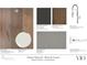 Scheme Option B exhibits warm & casual interior finishes for living spaces with grey, white and wood tones at 318 Sandy Springs Cir # 310, Sandy Springs, GA 30328