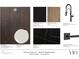 Scheme Option C - Bold & Sophisticated Interior Finishes showcase wood flooring, matte cabinetry and quartz countertops at 318 Sandy Springs Cir # 310, Sandy Springs, GA 30328