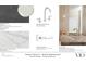 Scheme Option C - Bold & Sophisticated Interior Finishes showcase bathroom tile, vanity countertop, and polished chrome hardware at 318 Sandy Springs Cir # 310, Sandy Springs, GA 30328