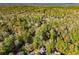 A distant aerial view showing the home's location amidst a dense forest, emphasizing its tranquil setting at 250 Big Oak Rd, Whitesburg, GA 30185