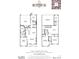 Detailed floor plan showcases the layout of this townhome, featuring multiple bedrooms and a spacious covered patio at 308 Thistle Ct, Woodstock, GA 30189