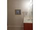 Bathroom with a white sink and framed art and accessories at 102 Ozark Trl, Canton, GA 30114