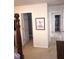 Angle view of the bedroom, showing an adjoining door to the bathroom and hallway at 102 Ozark Trl, Canton, GA 30114