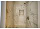 Updated shower with marble tile and modern fixtures at 773 Harwell Nw Rd, Atlanta, GA 30318