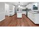 Open kitchen with stainless steel appliances and granite countertops at 3549 Meadow Chase Dr, Marietta, GA 30062