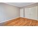 Bedroom with hardwood floors and closet space at 3649 Peachtree Ne Rd # 201, Atlanta, GA 30319