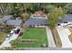 Aerial view of a house and neighborhood at 956 Cardova Dr, Atlanta, GA 30324