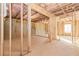 Unfinished basement with exposed framing and concrete foundation at 6478 Beaver Creek Trl, Atlanta, GA 30349