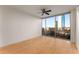 Bright bedroom with hardwood floors and city views at 2795 Peachtree Ne Rd # 1005, Atlanta, GA 30305