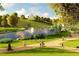 Rendering of a beautiful lakeside green space filled with walking trails, mature shade trees, and park visitors at 1005 Sims Nw Ave, Atlanta, GA 30318