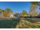 Large backyard with lush lawn and mature trees at 2878 London Ne Ct, Marietta, GA 30062