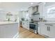 Modern kitchen featuring white cabinets and stainless steel appliances at 2878 London Ne Ct, Marietta, GA 30062