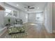 Bright living room with hardwood floors and ceiling fan at 2878 London Ne Ct, Marietta, GA 30062