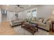 Living room with hardwood floors, neutral colors, and comfy sofas at 2878 London Ne Ct, Marietta, GA 30062