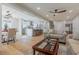 Spacious living room with hardwood floors and ceiling fan at 2878 London Ne Ct, Marietta, GA 30062