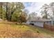 Large backyard with sloping terrain and mature trees at 3936 Devonshire Dr, Marietta, GA 30066